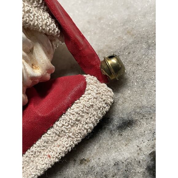 Two Large Santa Face Christmas Tree Ornament Ornaments Retro Style - Picture 3 of 7